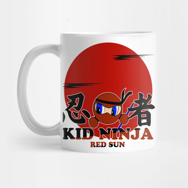 Kid Ninja Red Sun - Anime Manga by amarth-drawing